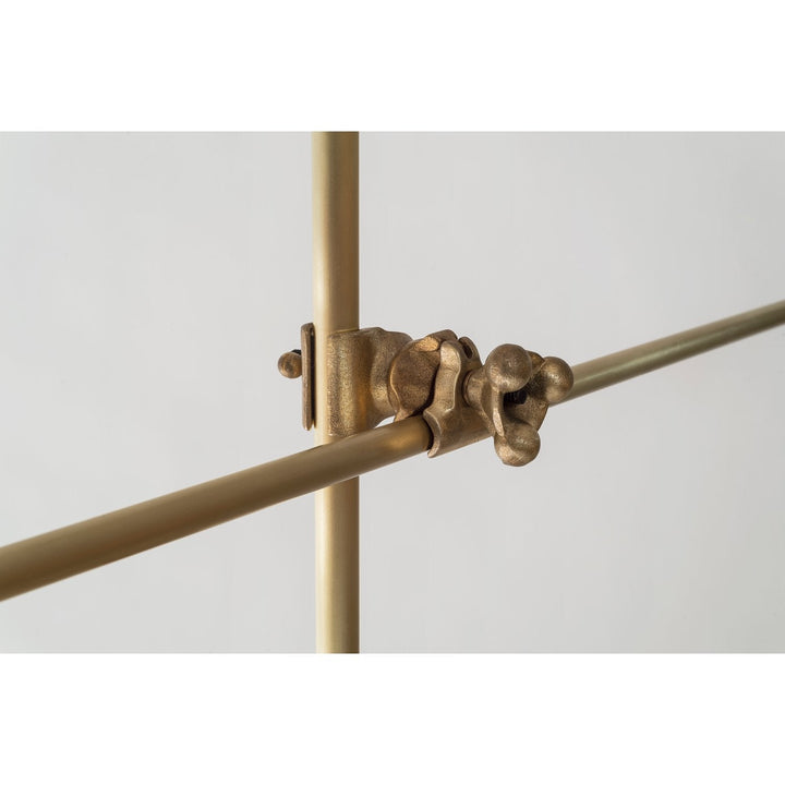 3 Arm Industrial Chandelier - Workstead - Chandeliers - Hewn Brass - HORNE