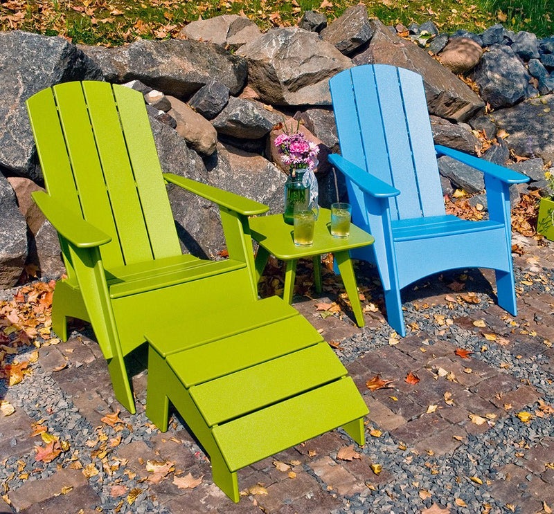 4 Slat Tall Ottoman - Loll Designs - Stools + Benches + Ottomans - Black - HORNE