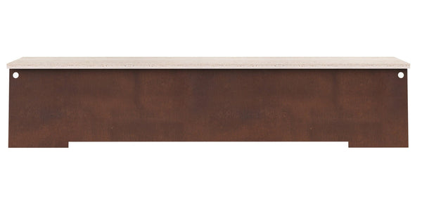 64 Bench - Frama - Stools + Benches + Ottomans - Travertine/Corten Steel - HORNE