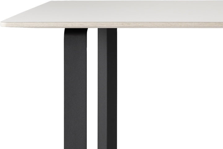 70/70 Table - 67" x 33.5" - Muuto - Table + Task - White Top & Black Base - HORNE
