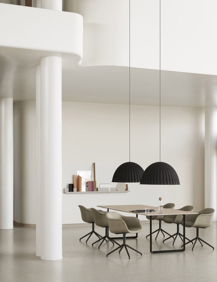 70/70 Table - 67" x 33.5" - Muuto - Table + Task - Black Top & Grey Base - HORNE