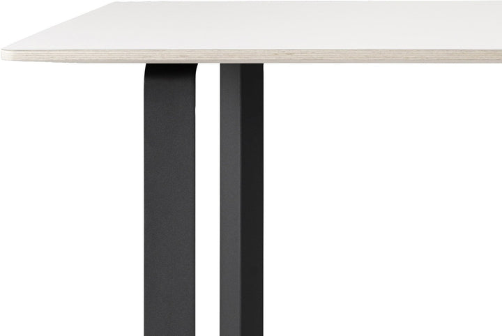 70/70 Table - 67" x 33.5" - Muuto - Table + Task - White Top & Black Base - HORNE