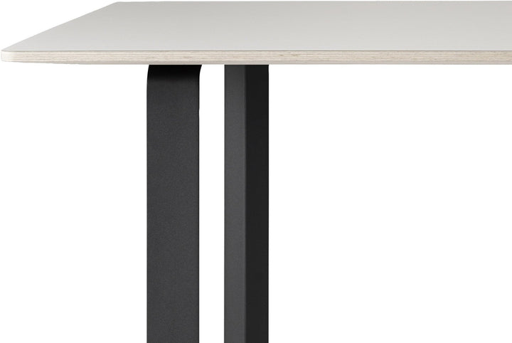 70/70 Table - 67" x 33.5" - Muuto - Table + Task - White Top & Black Base - HORNE