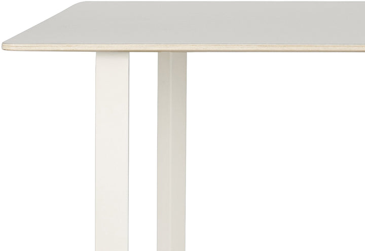 70/70 Table - 67" x 33.5" - Muuto - Table + Task - White Top & Black Base - HORNE