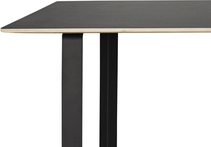 70/70 Table - 88.5" x 35.5" - Muuto - Table + Task - White Top & Black Base - HORNE