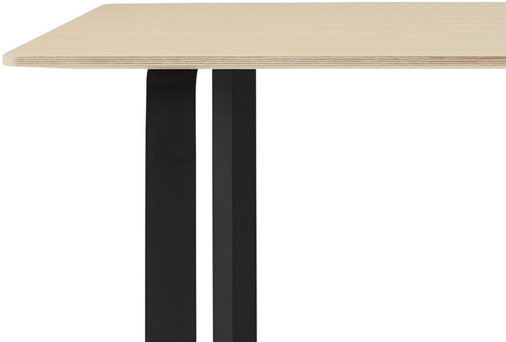 70/70 Table - 88.5" x 35.5" - Muuto - Table + Task - White Top & Black Base - HORNE