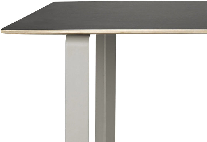 70/70 Table - 88.5" x 35.5" - Muuto - Table + Task - White Top & Black Base - HORNE