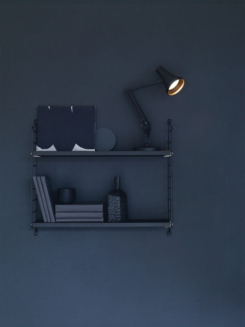 90 Mini Mini Desk Lamp - Anglepoise - Table + Task - Steel Blue and Grey - HORNE