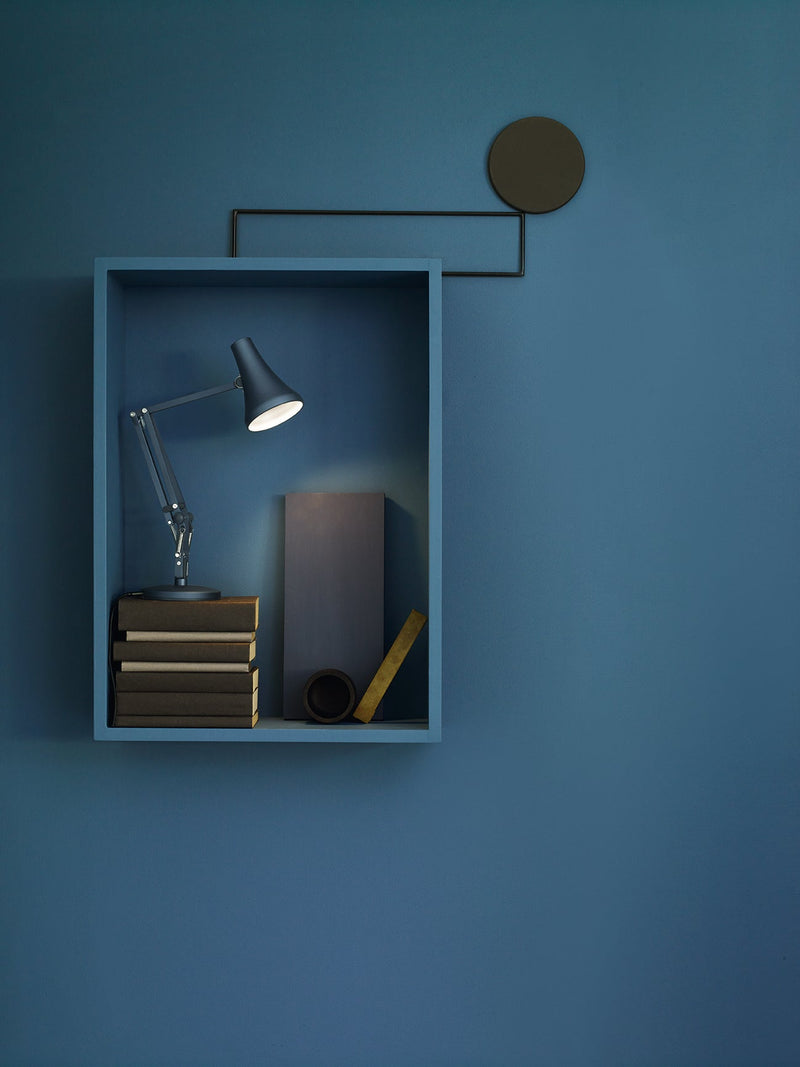 90 Mini Mini Desk Lamp - Anglepoise - Table + Task - Steel Blue and Grey - HORNE