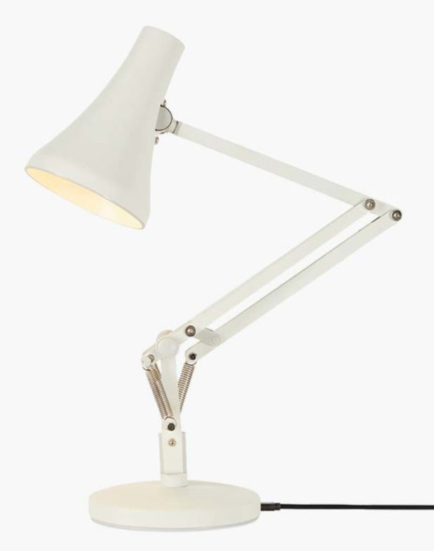 90 Mini Mini Desk Lamp - Anglepoise - Table + Task - Steel Blue and Grey - HORNE