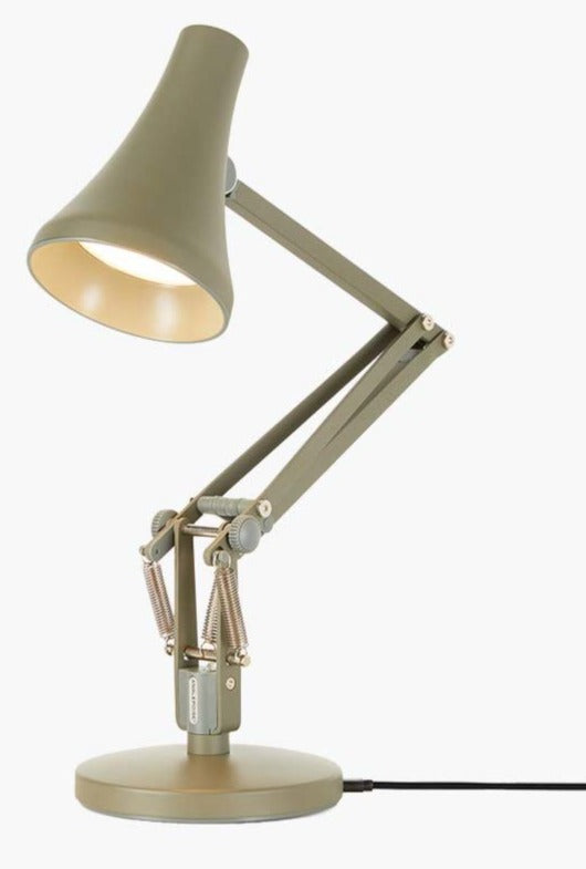 90 Mini Mini Desk Lamp - Anglepoise - Table + Task - Steel Blue and Grey - HORNE