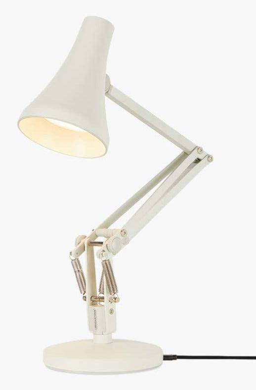 90 Mini Mini Desk Lamp - Anglepoise - Table + Task - Steel Blue and Grey - HORNE