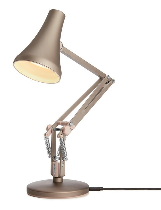 90 Mini Mini Desk Lamp - Anglepoise - Table + Task - Steel Blue and Grey - HORNE