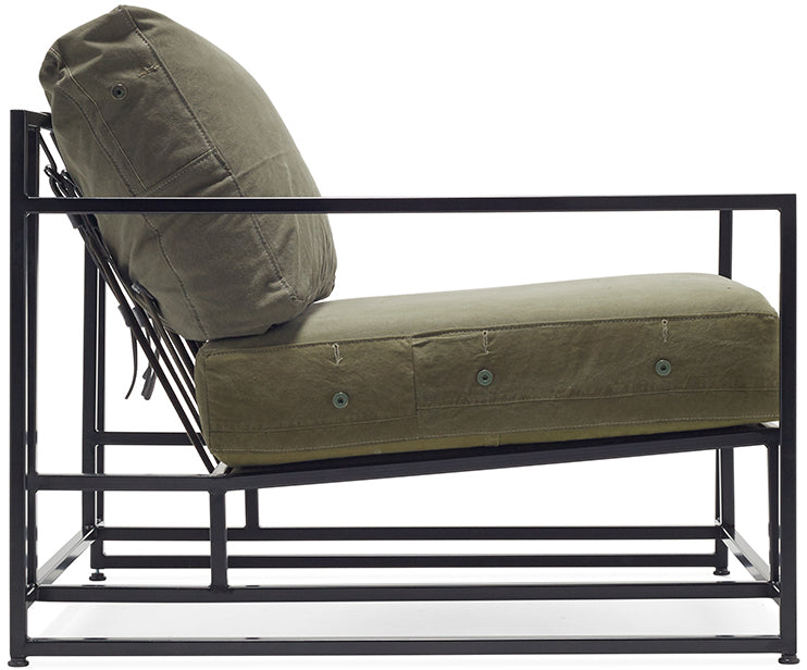 Inheritance Armchair - Military Canvas