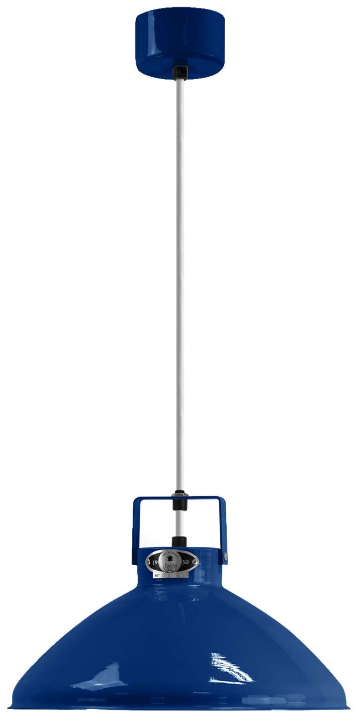 Beaumont Pendant - B240 - Glossy Finish - Jielde Pendants - Sapphire Blue - RAL5003 - Silver - HORNE