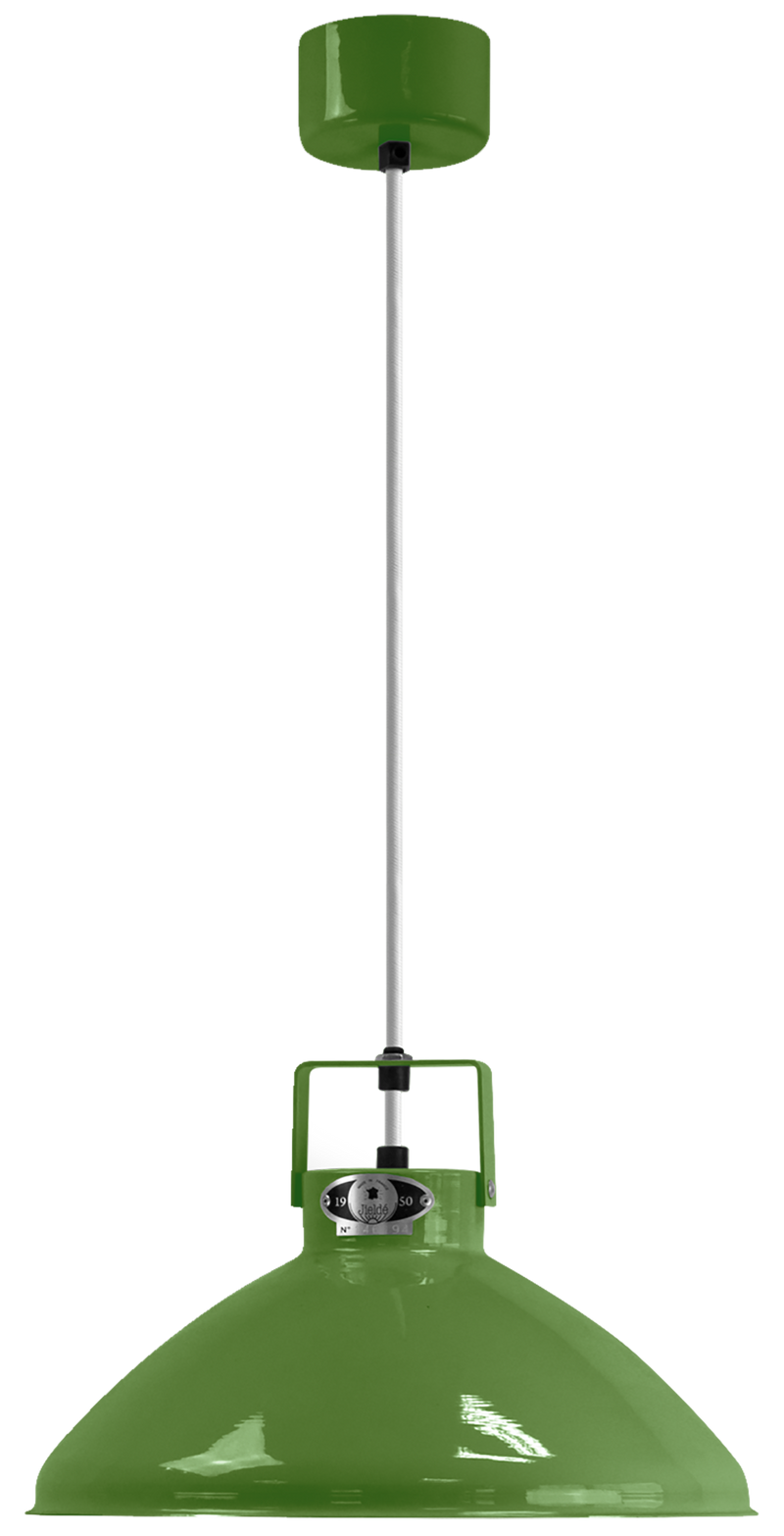 Beaumont Pendant - B240 - Glossy Finish - Jielde Pendants - Red - RAL3020 - Silver - HORNE
