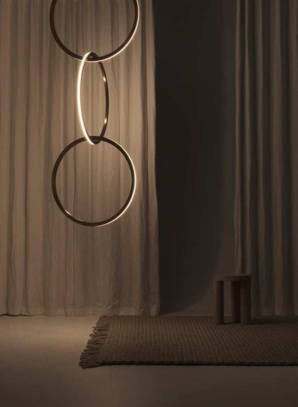 Circus 750 Pendant - Resident - Pendants - 2 Rings - Matt Black - HORNE