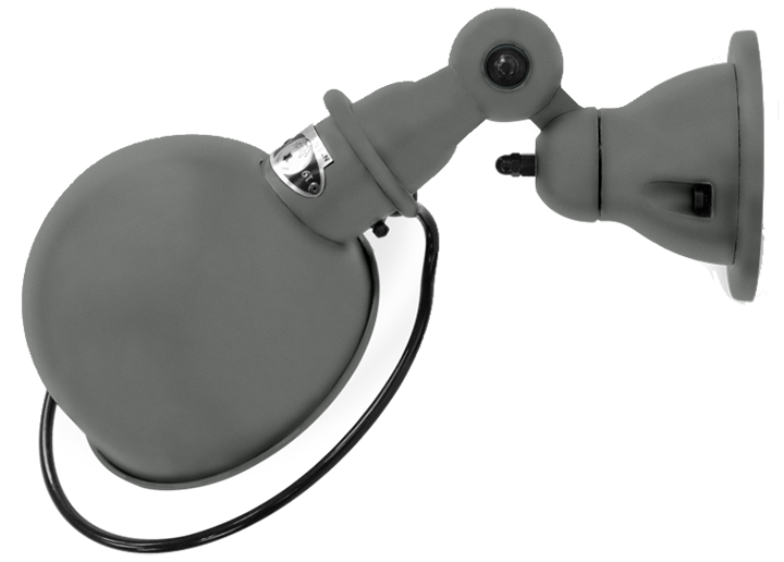 Loft Wall Sconce - D1000X - Matte Finish - Jielde - Wall Sconces - No Switch - Mouse Grey - RAL7005 - HORNE