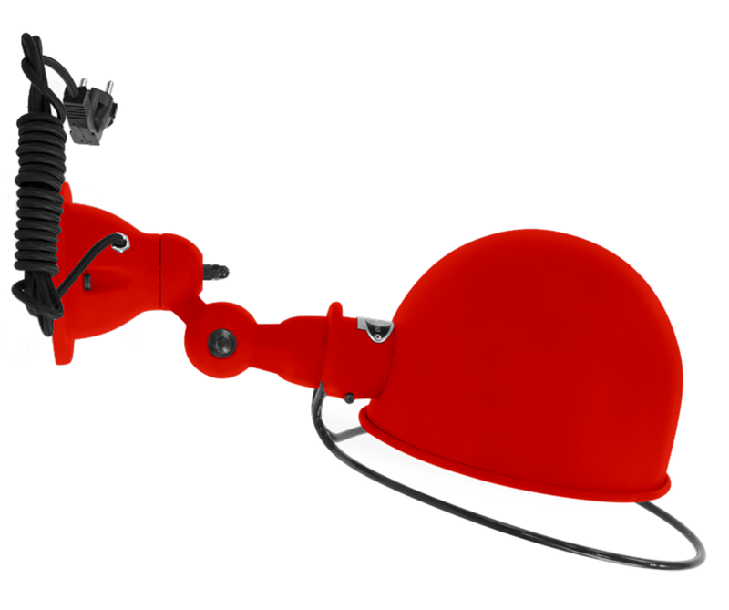 Loft Wall Sconce - D1020X - Matte Finish - Jielde - Wall Sconces - No Switch - Red - RAL3020 - HORNE