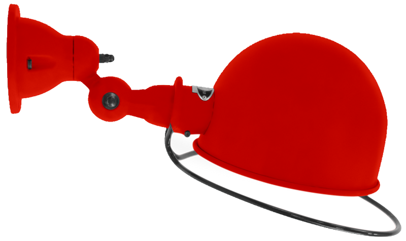 Loft Wall Sconce - D1020X - Matte Finish - Jielde - Wall Sconces - No Switch - Red - RAL3020 - HORNE