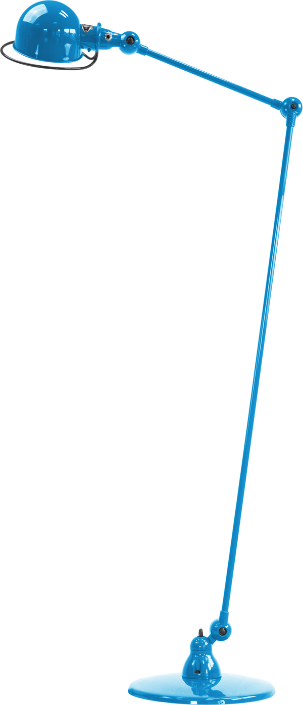 Loft Floor Lamp - D1240 - Jielde - Floor Lamps - Glossy - Blue - RAL5012 - HORNE