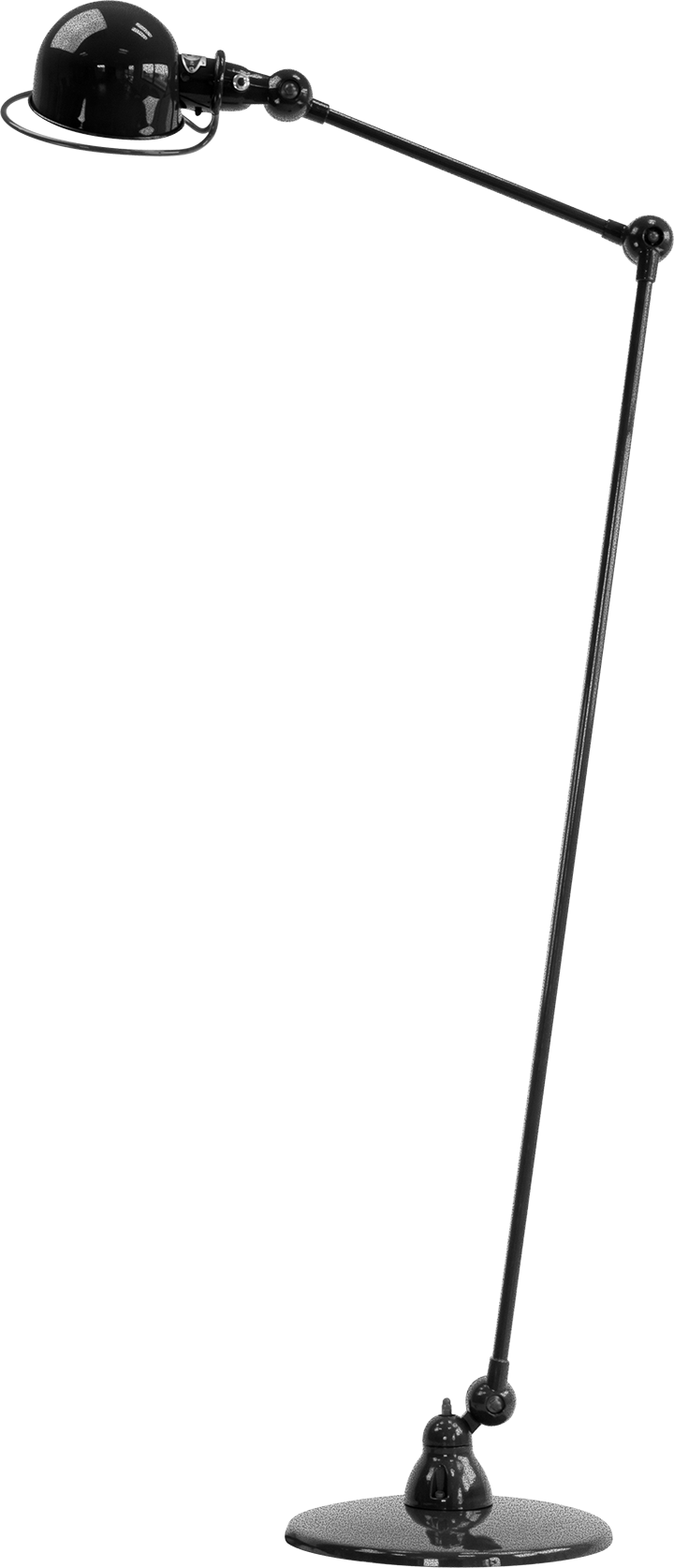 Loft Floor Lamp - D1240 - Jielde - Floor Lamps - Glossy - Hammered Black - HORNE