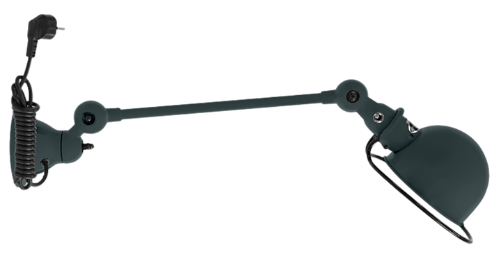 Loft Table/Wall Light - D4001 - Matte Finish - Jielde - Table + Task - With Plug & Cord - Granite Grey - RAL7026 - HORNE