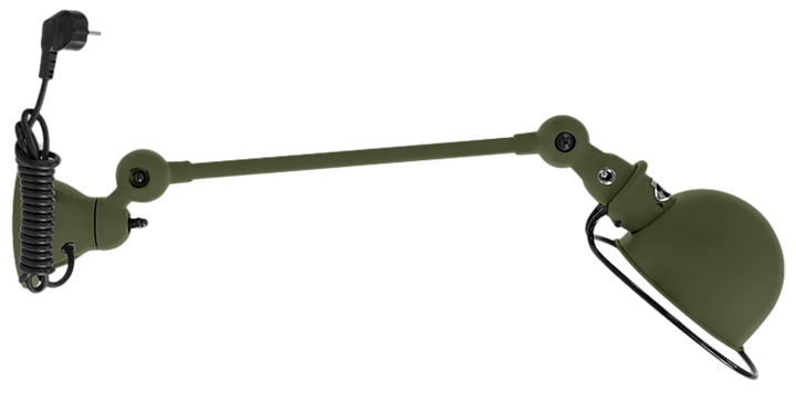 Loft Table/Wall Light - D4001 - Matte Finish - Jielde - Table + Task - With Plug & Cord - Olive Green - RAL6003 - HORNE
