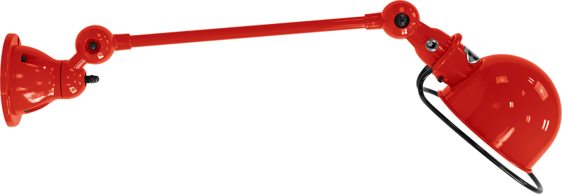 Loft Table/Wall Light - D4001 - Glossy Finish - Jielde - Table + Task - No Switch - Red - RAL3020 - HORNE