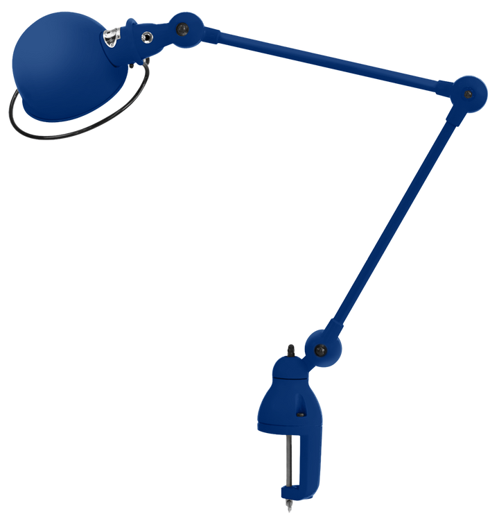 Loft Desk Clamp Lamp - D4040 - Jielde - Table + Task - Matte - Sapphire Blue - RAL5003 - HORNE