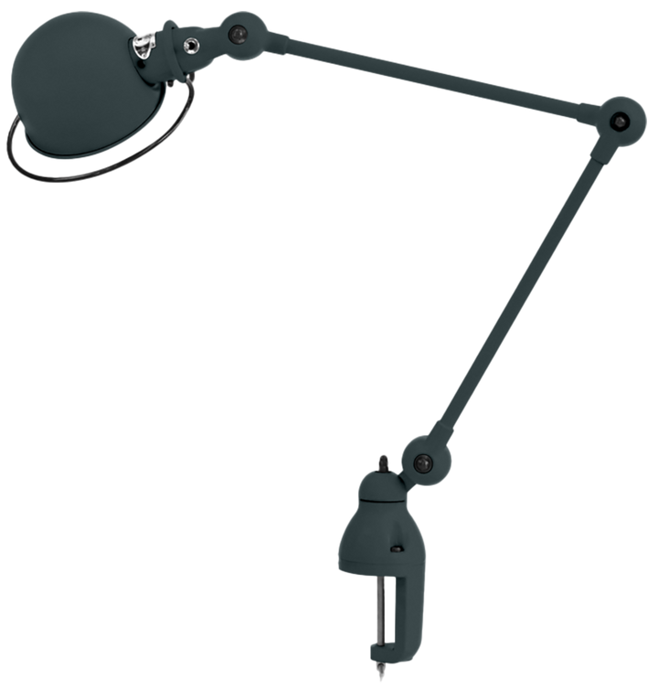 Loft Desk Clamp Lamp - D4040 - Jielde - Table + Task - Matte - Granite Grey - RAL7026 - HORNE