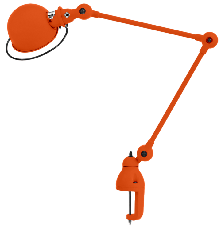 Loft Desk Clamp Lamp - D4040 - Jielde - Table + Task - Matte - Orange - RAL2004 - HORNE