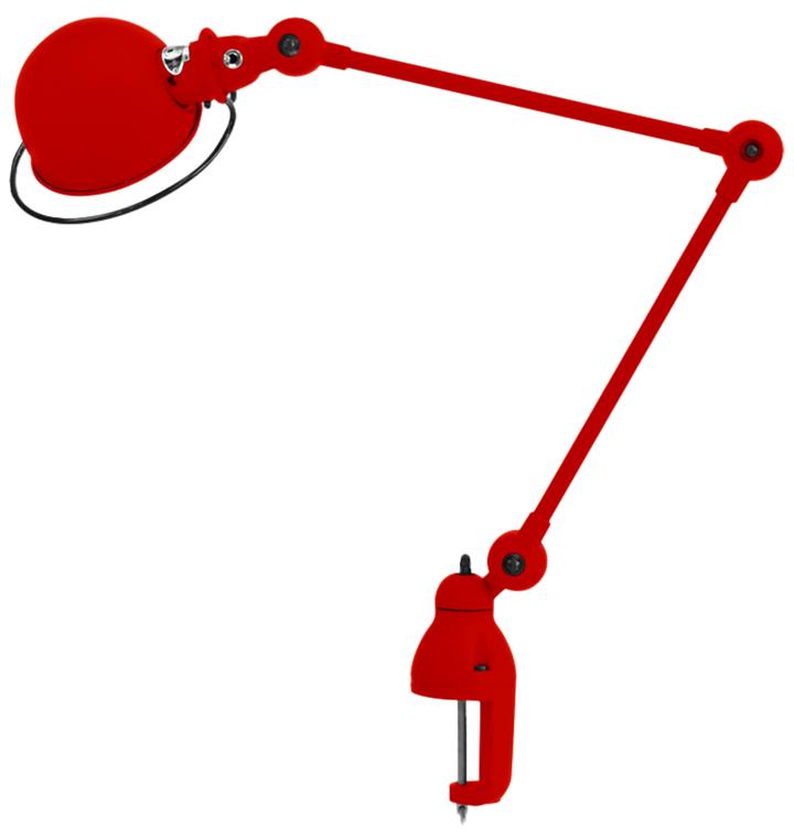 Loft Desk Clamp Lamp - D4040 - Jielde - Table + Task - Matte - Red - RAL3020 - HORNE