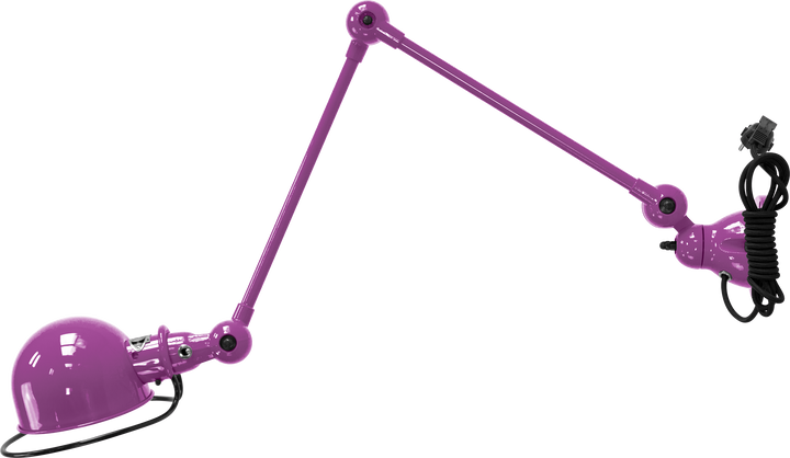Loft Table/Wall Light - D4401R - Glossy Finish - Jielde - Table + Task - With Plug & Cord - Fuschia - RAL4008 - HORNE