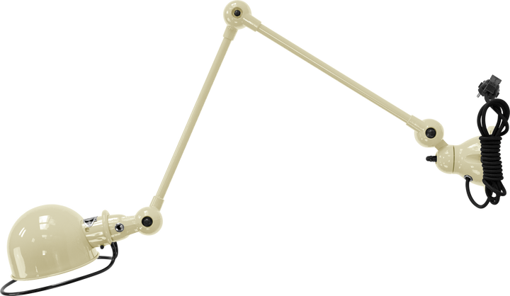 Loft Table/Wall Light - D4401R - Glossy Finish - Jielde - Table + Task - With Plug & Cord - Ivory - RAL1015 - HORNE