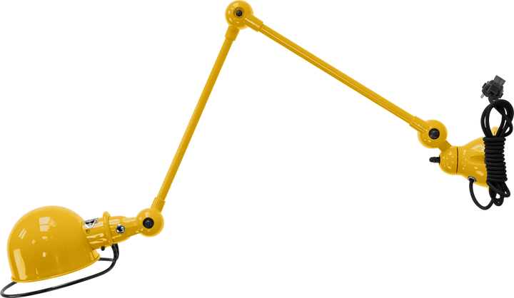 Loft Table/Wall Light - D4401R - Glossy Finish - Jielde - Table + Task - With Plug & Cord - Mustard - RAL1003 - HORNE