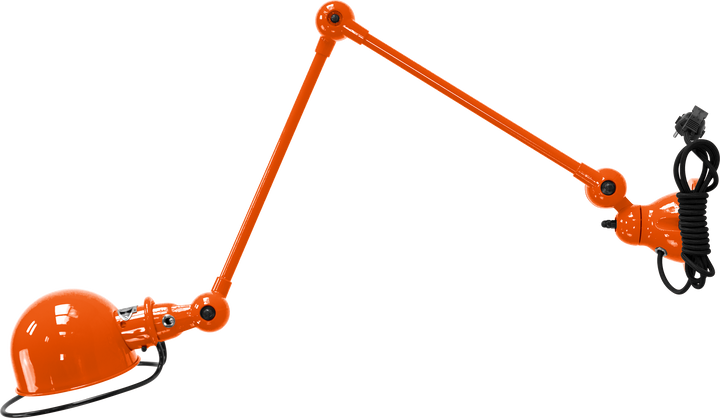 Loft Table/Wall Light - D4401R - Glossy Finish - Jielde - Table + Task - With Plug & Cord - Orange - RAL2004 - HORNE