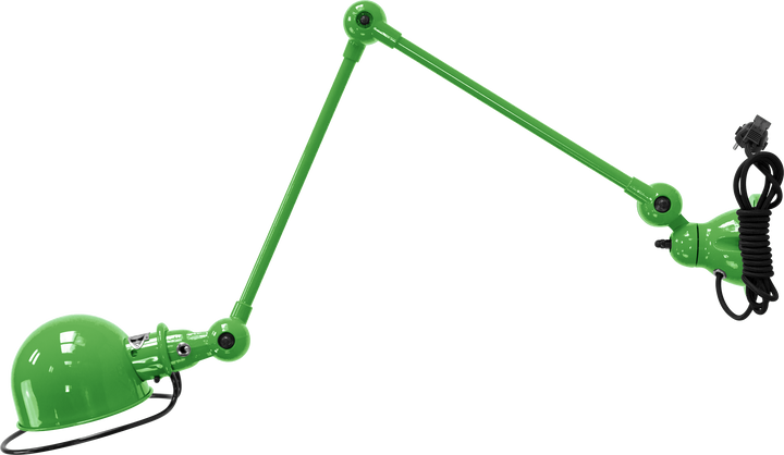 Loft Table/Wall Light - D4401R - Glossy Finish - Jielde - Table + Task - With Plug & Cord - Apple Green - RAL6018 - HORNE