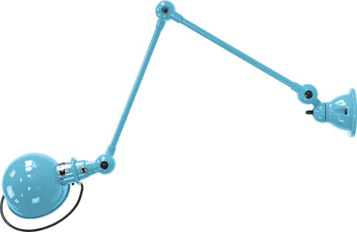 Loft Table/Wall Light - D4401R - Glossy Finish - Jielde - Table + Task - No Switch - Pastel Blue - RAL5024 - HORNE