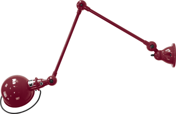 Loft Table/Wall Light - D4401R - Glossy Finish - Jielde - Table + Task - No Switch - Burgundy - RAL3005 - HORNE