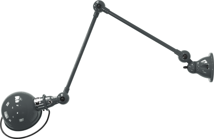 Loft Table/Wall Light - D4401R - Glossy Finish - Jielde - Table + Task - No Switch - Granite Grey - RAL7026 - HORNE