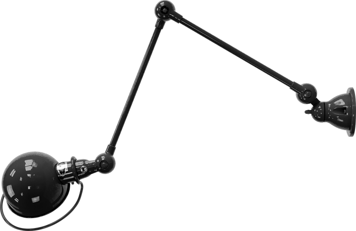 Loft Table/Wall Light - D4401R - Glossy Finish - Jielde - Table + Task - No Switch - Hammered Black - HORNE