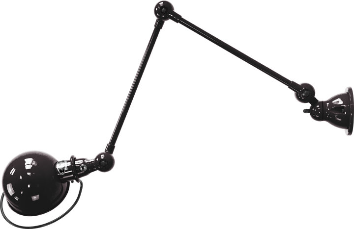 Loft Table/Wall Light - D4401R - Glossy Finish - Jielde - Table + Task - No Switch - Black - RAL9011 - HORNE