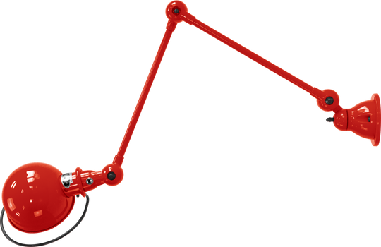 Loft Table/Wall Light - D4401R - Glossy Finish - Jielde - Table + Task - No Switch - Red - RAL3020 - HORNE