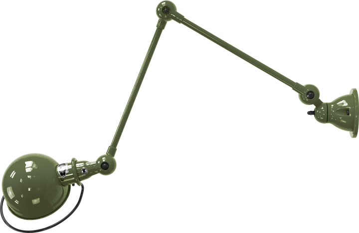 Loft Table/Wall Light - D4401R - Glossy Finish - Jielde - Table + Task - No Switch - Olive Green - RAL6003 - HORNE