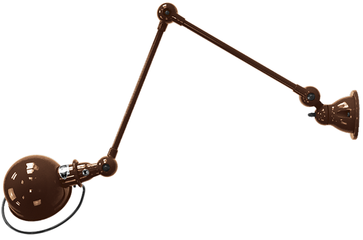 Loft Table/Wall Light - D4401R - Glossy Finish - Jielde - Table + Task - No Switch - Hammered Copper - HORNE