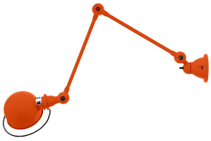 Loft Table/Wall Light - D4401R - Matte Finish - Jielde - Table + Task - No Switch - Orange - RAL2004 - HORNE