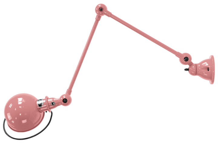 Loft Table/Wall Light - D4401R - Glossy Finish - Jielde - Table + Task - No Switch - Old Rose - RAL 3014 - HORNE