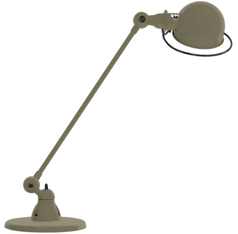 Loft Desk Lamp D6000 - Jielde - Table + Task - Glossy - Olive Green - RAL6003 - HORNE