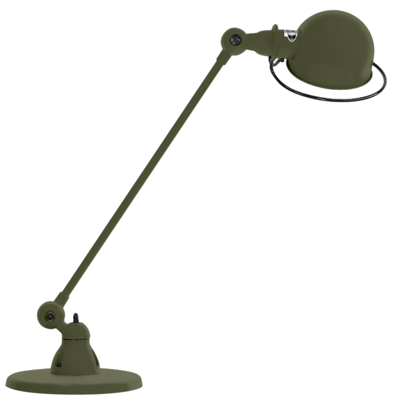Loft Desk Lamp D6000 - Jielde - Table + Task - Glossy - Olive Green - RAL6003 - HORNE